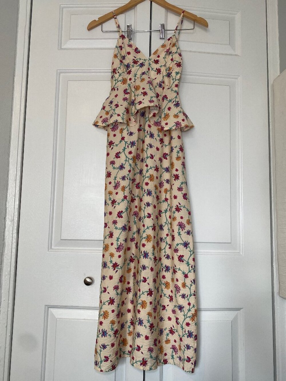 Future Collective Dress | Floral Midi Peplum Sleeveless Cottagecore Summer